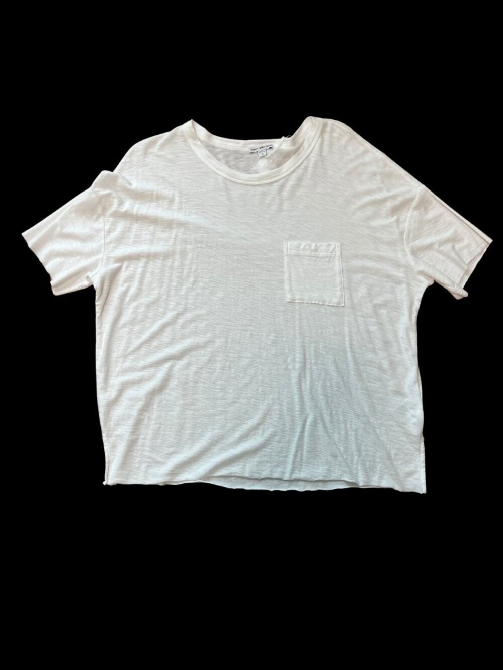 James Perse Pocket Tee | White Cotton Modal | Size 3 / XL | NWT - Picture 3 of 6